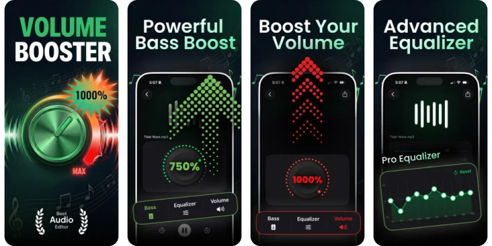 Volume Booster - Sound & Bass app listing thumbnail