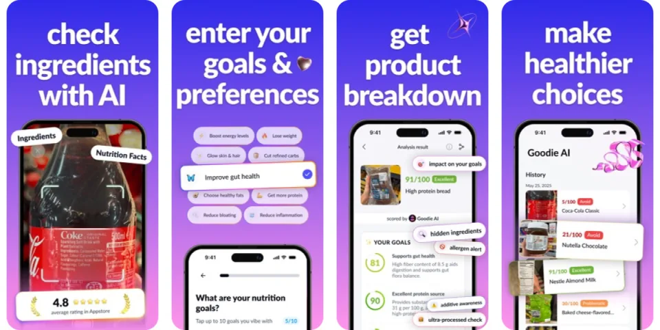 Goodie AI: Check Groceries app listing thumbnail