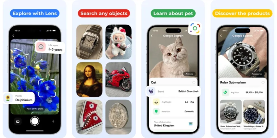 Lens Scan, Photo Identifier app listing thumbnail