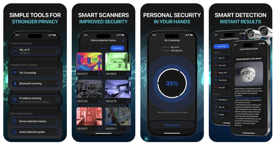 Suspicious Device Cam Detector app listing thumbnail