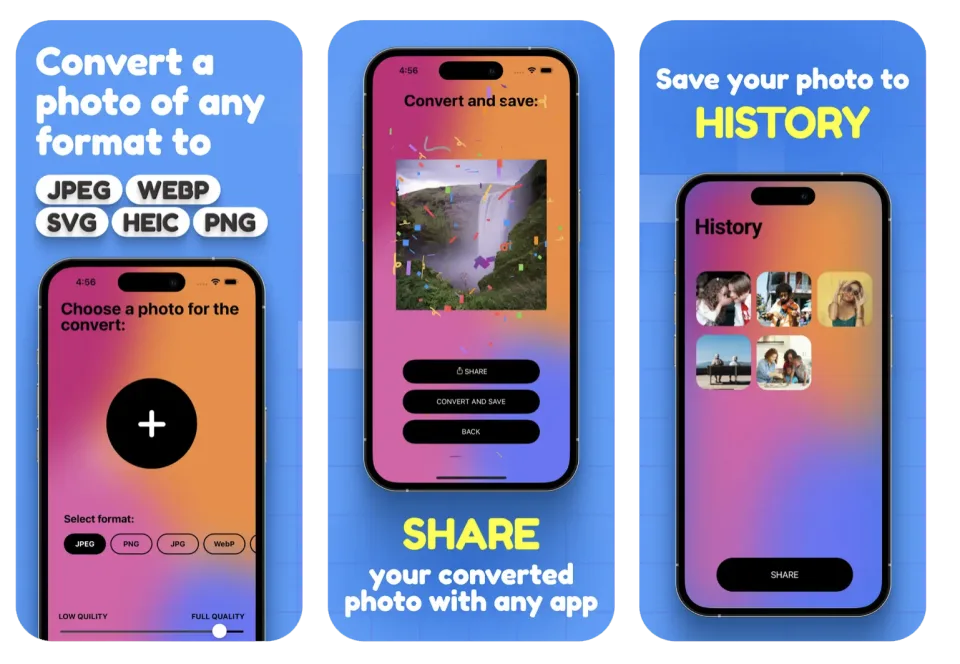 Image Converter － HEIC,JPG,PDF: an image converter app listing thumbnail