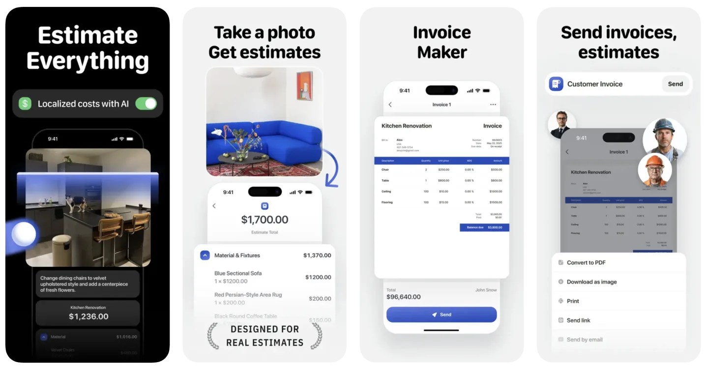 Cost Estimator▸Estimate Maker app listing screenshot