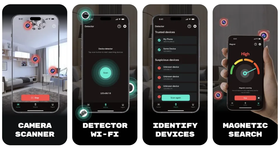 Camera Detector Device Tracker app listing thumbnail