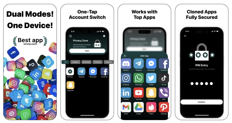 Dual Space / Multiple Accounts app listing thumbnail
