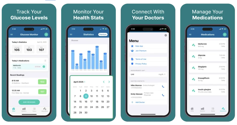 Blood Glucose Monitor: Glum app listing thumbnail