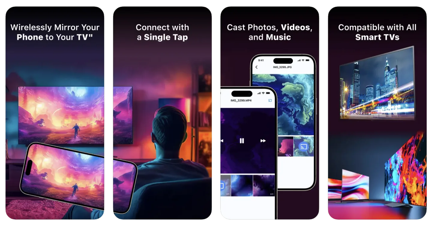 Screen Mirroring App: Cast TV: screen casting to TV app listing screenshot