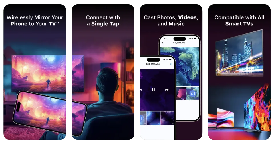 Screen Mirroring App: Cast TV: screen casting to TV app listing thumbnail