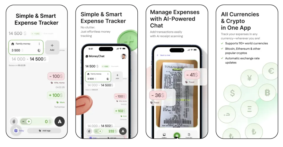 MoneyChat - budget tracker app: AI-Powered budget tracking app app listing thumbnail