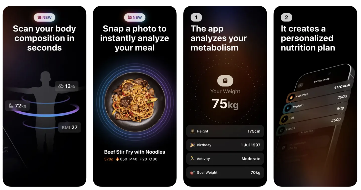 Ninja Fit: Calorie Counter app listing screenshot