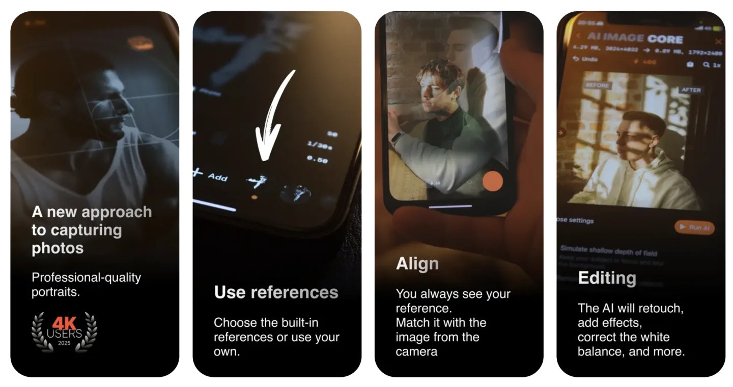 OverCam – Photo Overlay Camera app listing screenshot