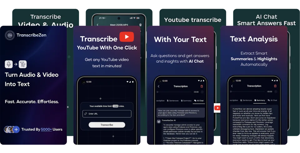 Transcribe Video & Audio Bundle app listing thumbnail