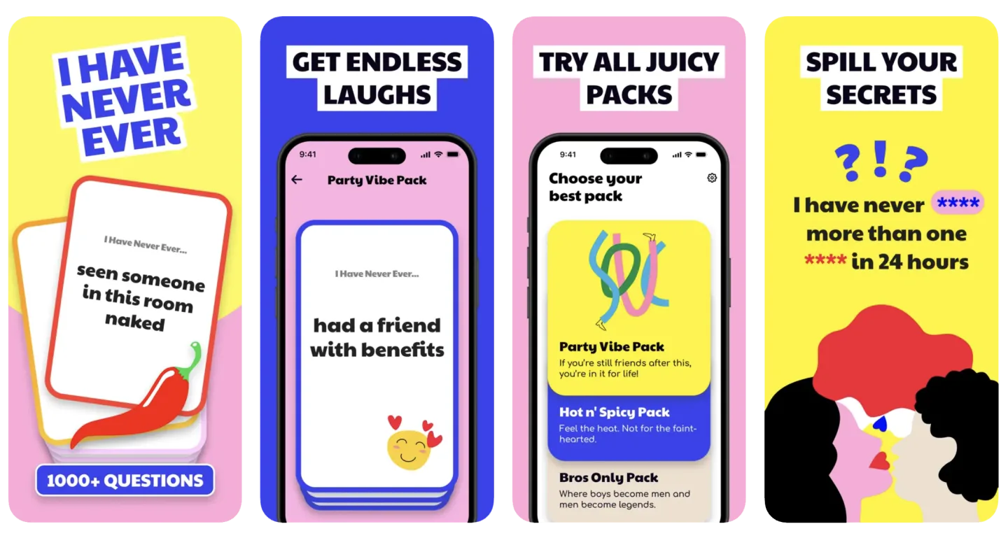 Have I Ever Dirty 18+ app listing screenshot