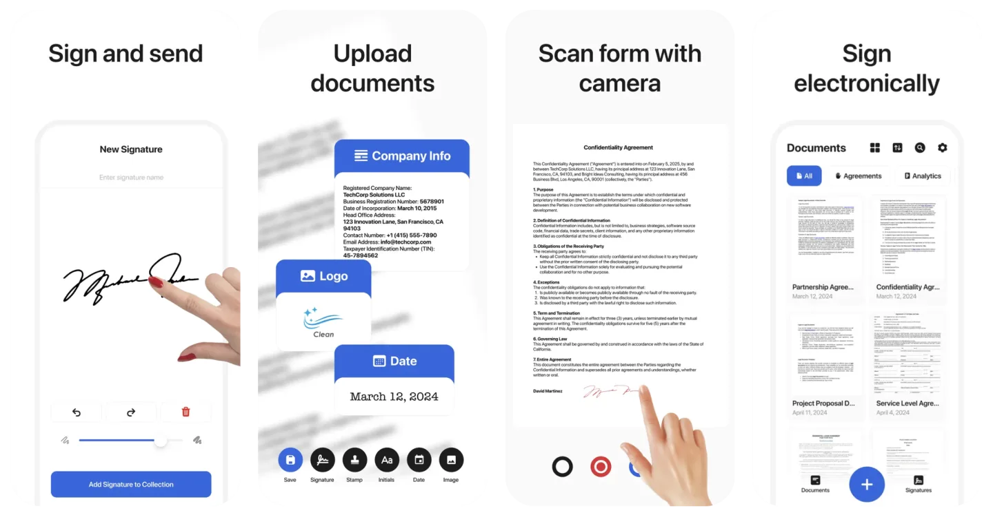 Doc Sign: e-Signature Maker app listing screenshot