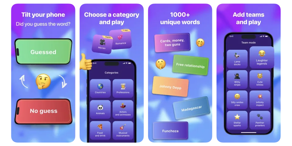 Heads up charades party guess app listing thumbnail