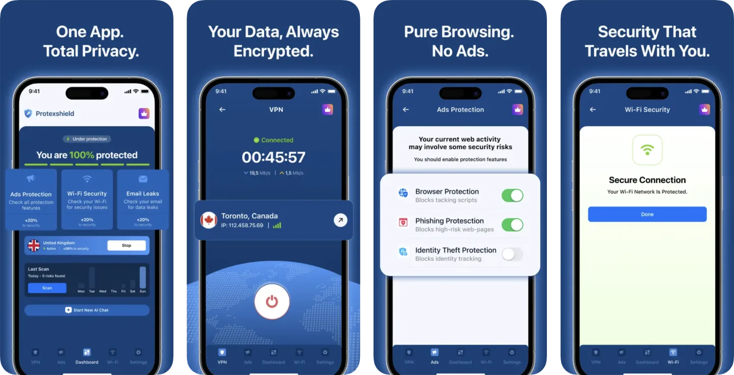 ProtexShield app listing screenshot