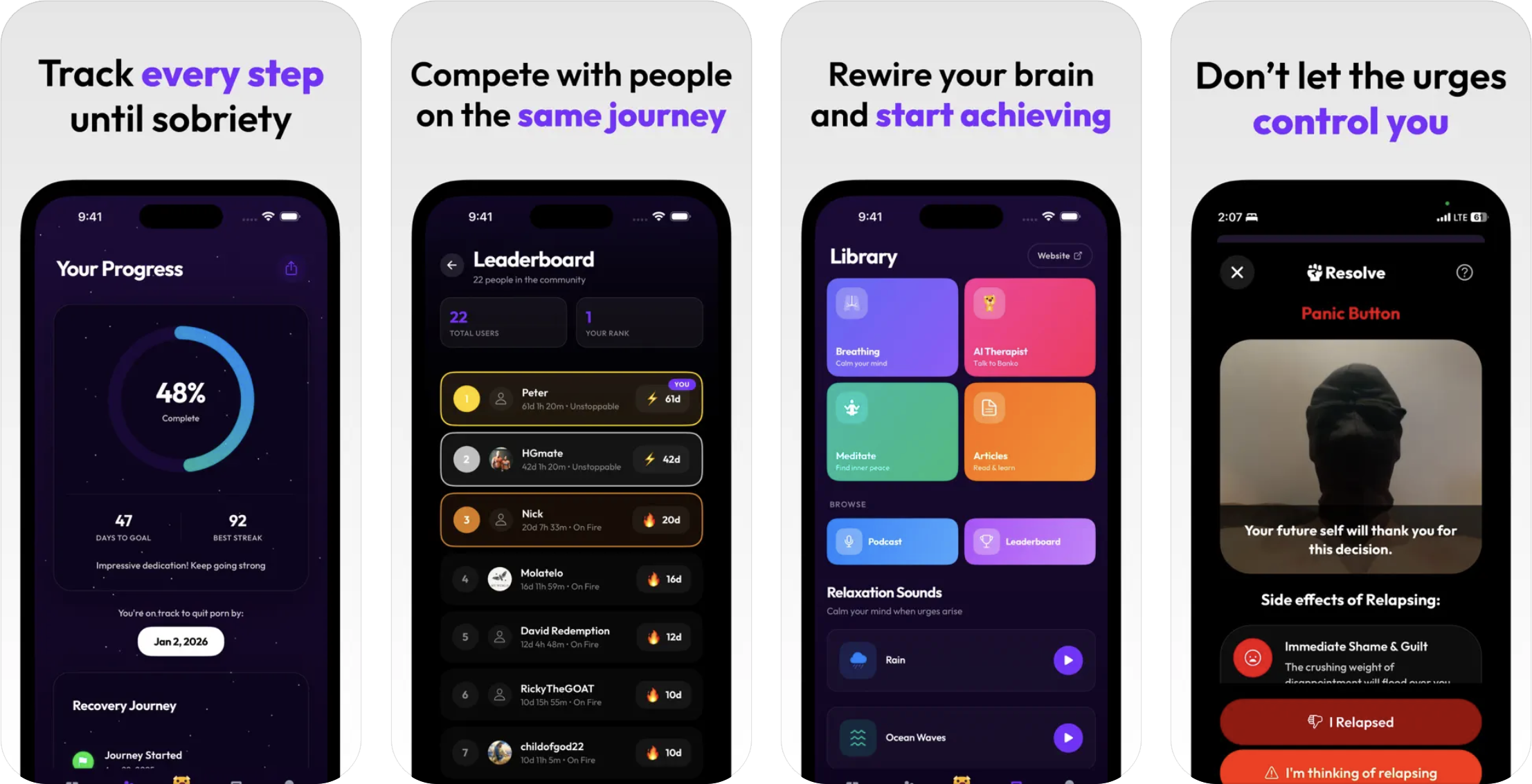 Resolve: Quit Porn Forever (iOS) app listing thumbnail