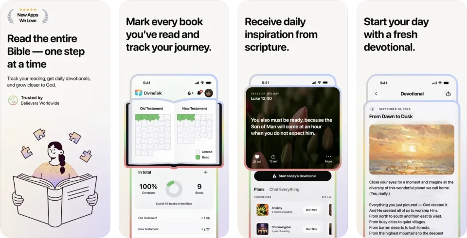DivineTalk - Bible Tracker app listing thumbnail