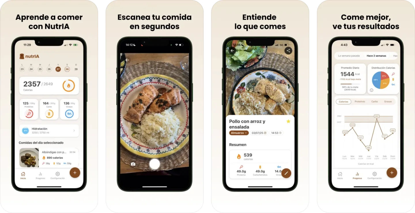 NutrIA - Come Mejor Cada Día app listing screenshot
