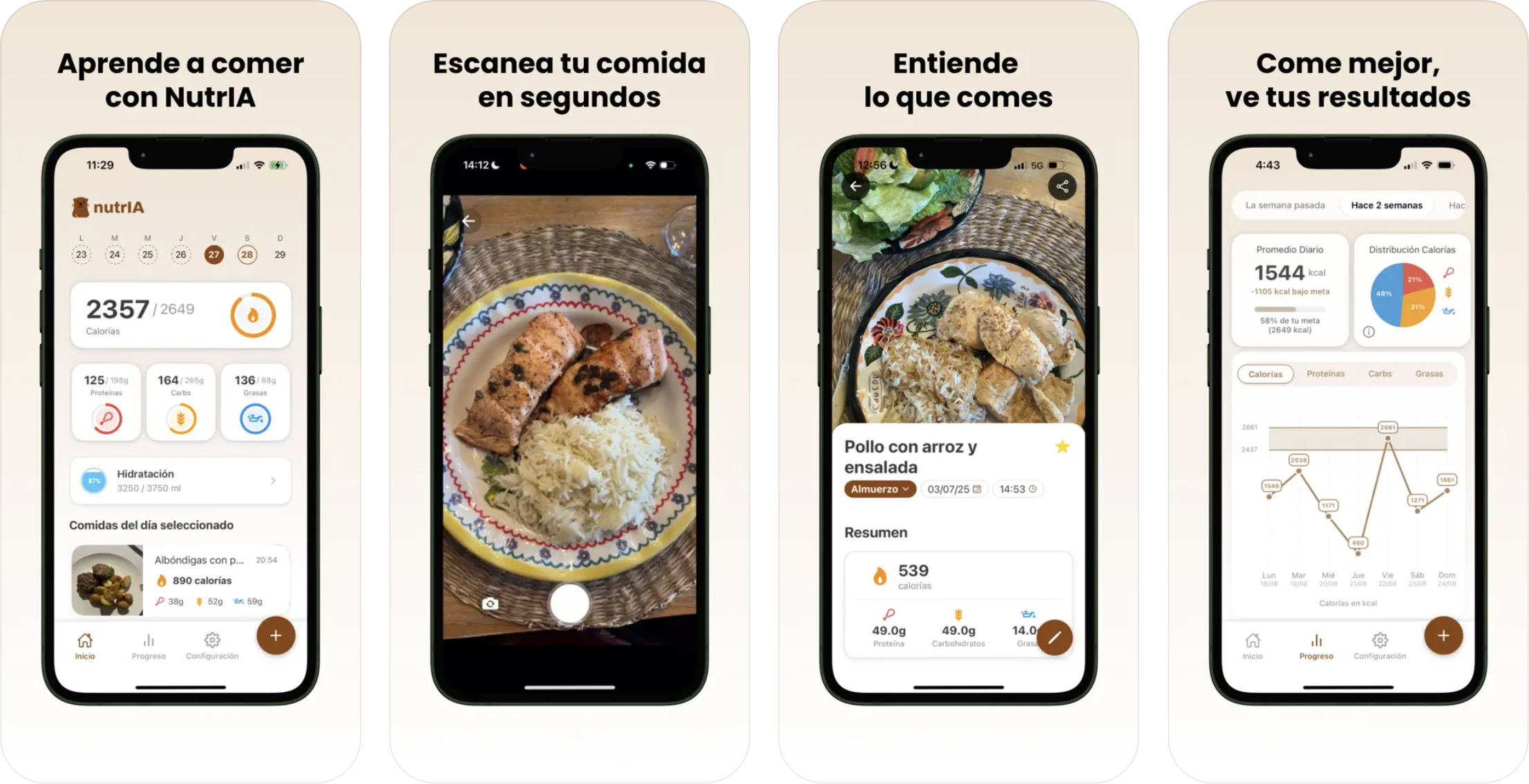NutrIA - Come Mejor Cada Día (iOS & Android) app listing thumbnail
