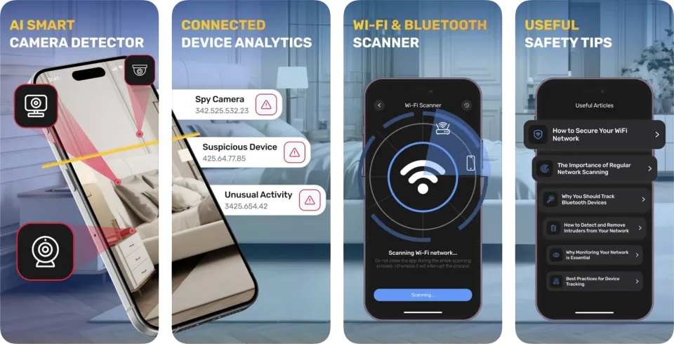Wize: Hidden Camera Detector app listing thumbnail