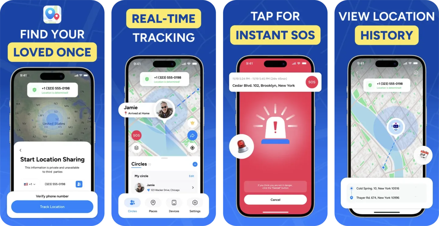 Location Tracker: GPS Phone app listing screenshot