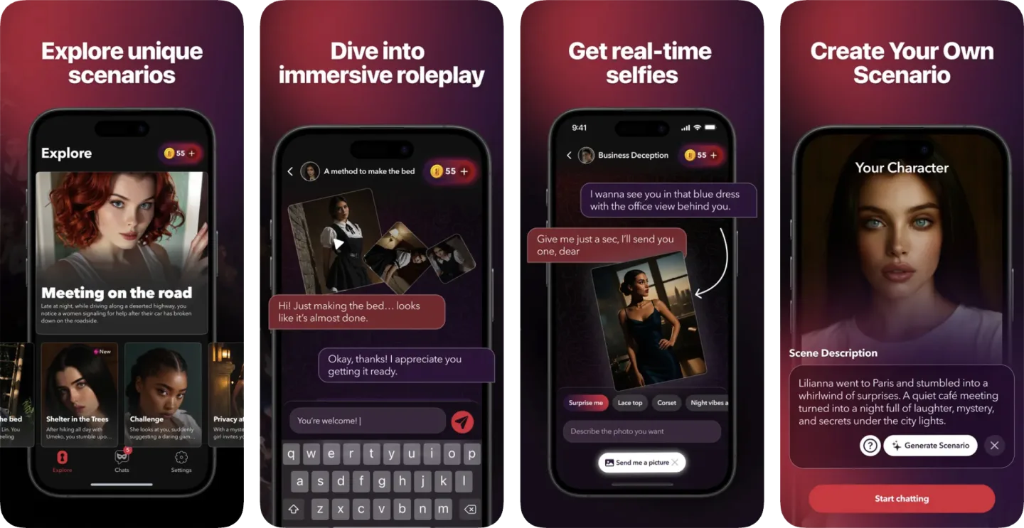 SuccubusAI: Ai Roleplay Story app listing screenshot
