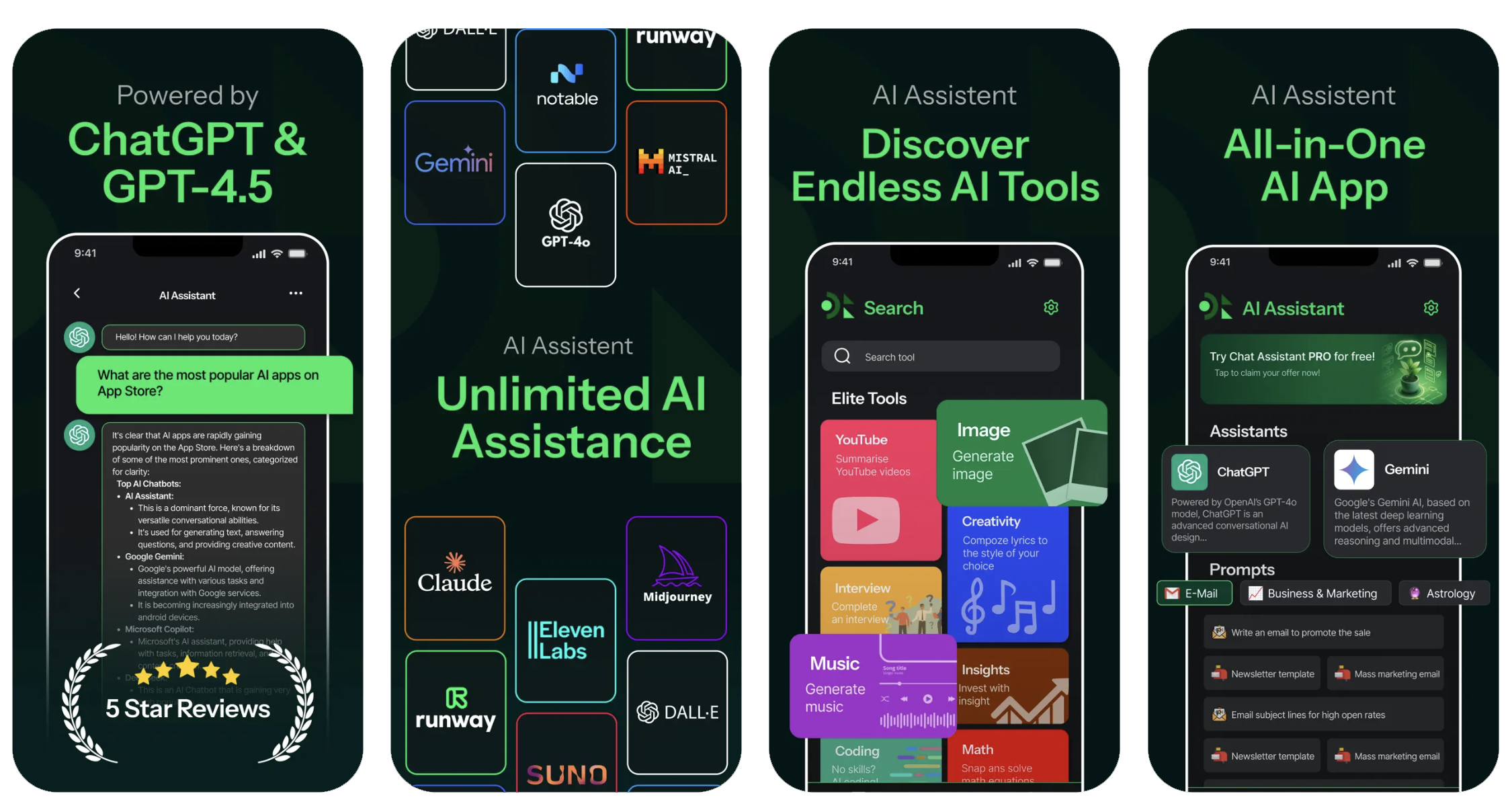 AI Assistant Chat: Ask Chatbot (iOS) app listing screenshot