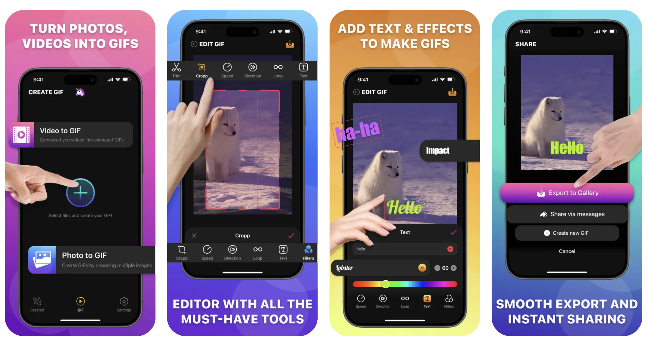 GIF Maker: Emoji & Stickers (iOS) app listing screenshot