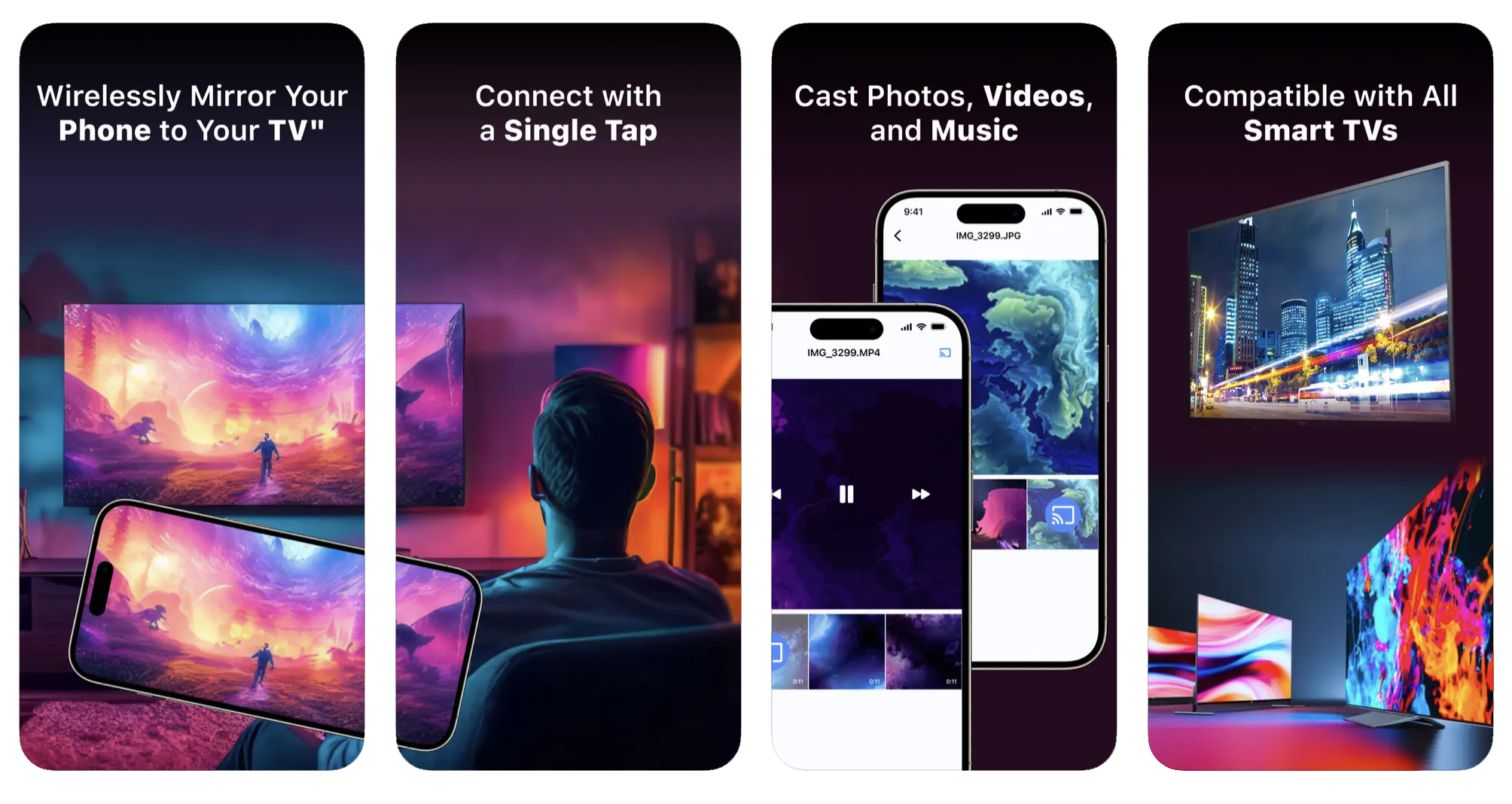 Screen Mirroring App: Cast TV: screen casting to TV (iOS) app listing screenshot
