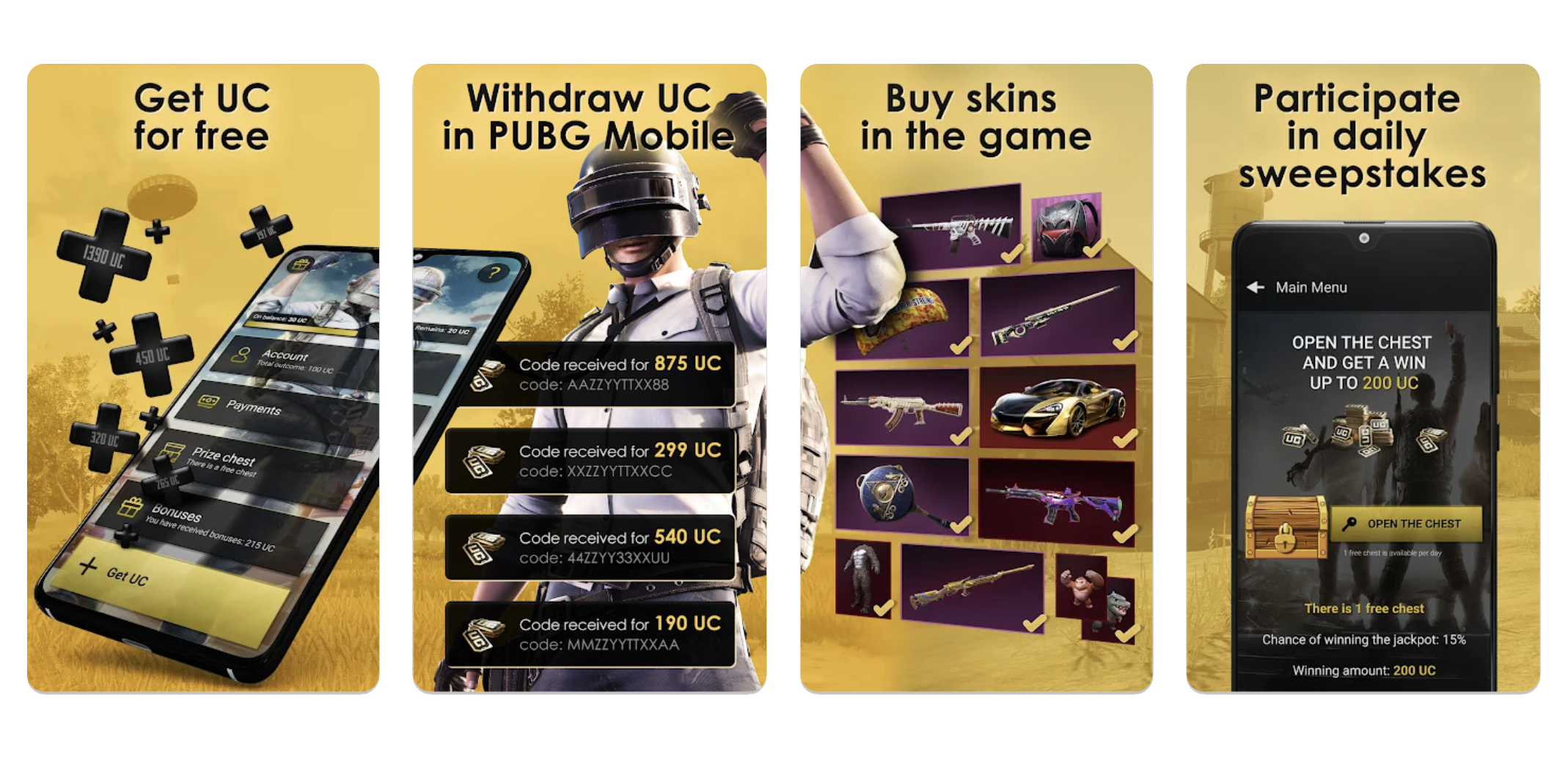 PBGCash – Get UC (Android) app listing screenshot