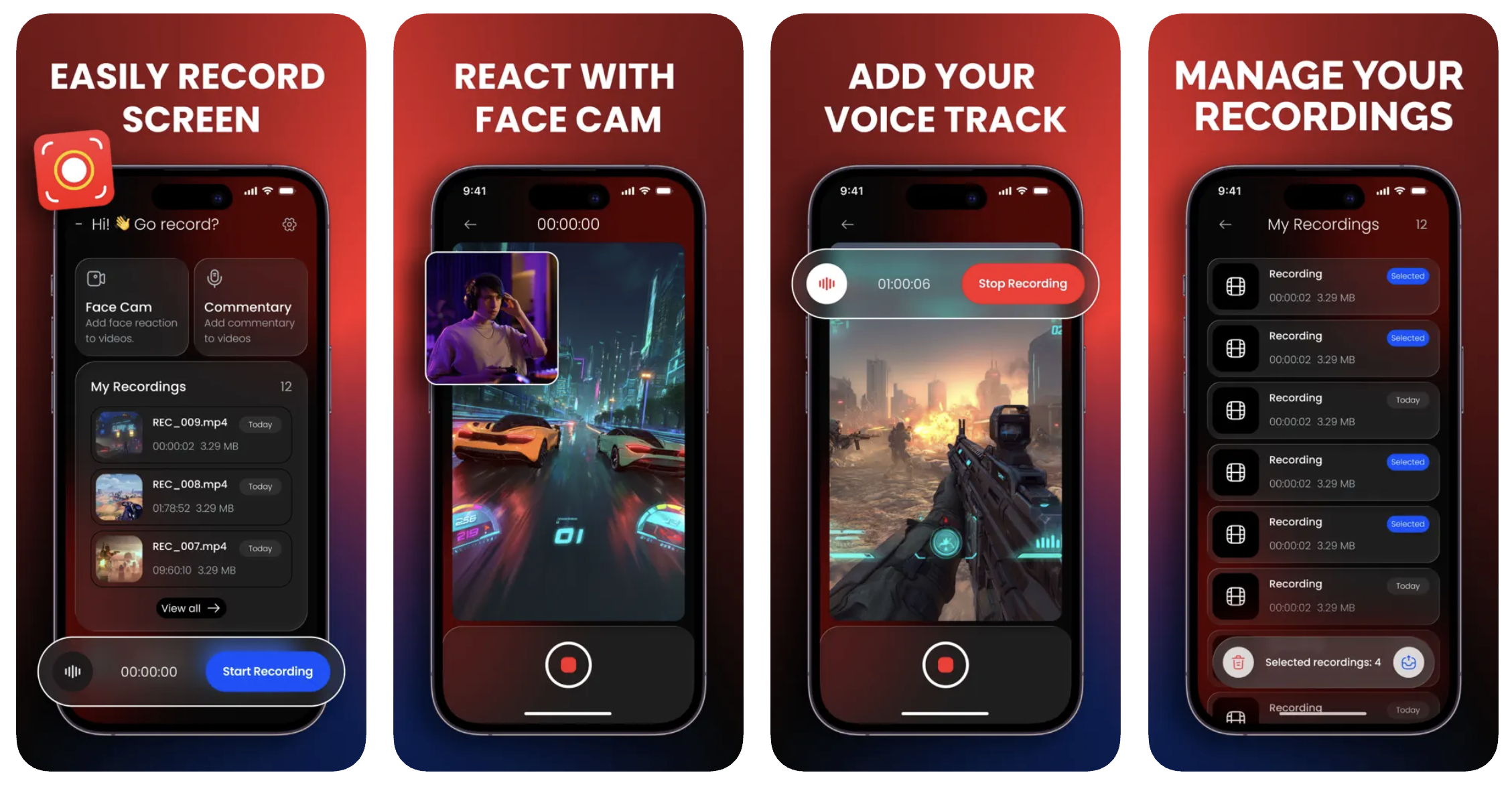 Screen Recorder: REC Cast (iOS) app listing screenshot