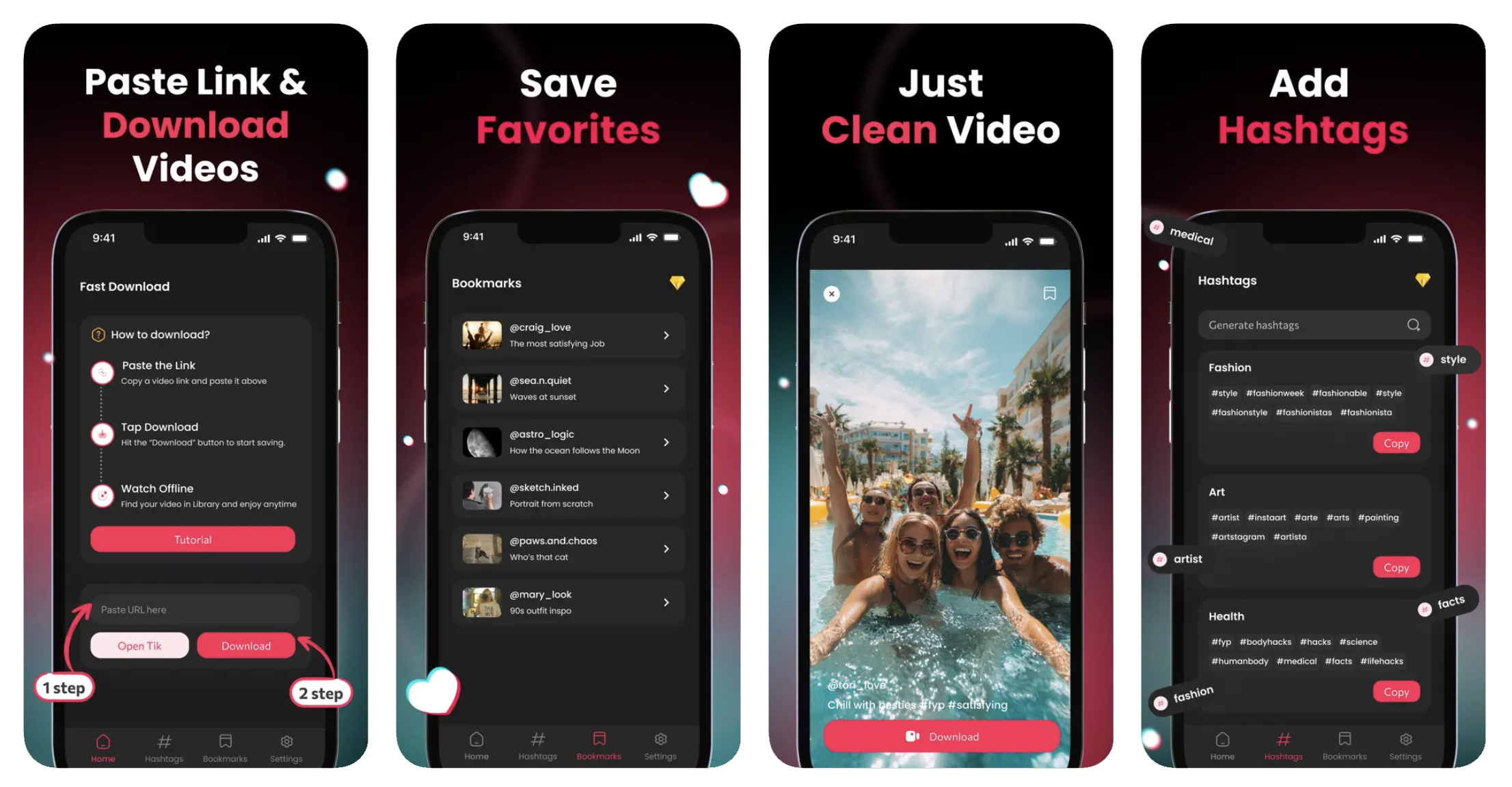 Tik Saver: Instant Save Video (iOS) app listing screenshot