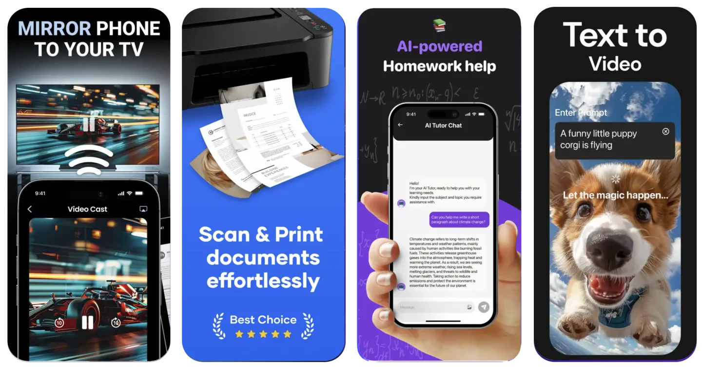 11-App Productivity & AI Portfolio app listing screenshot