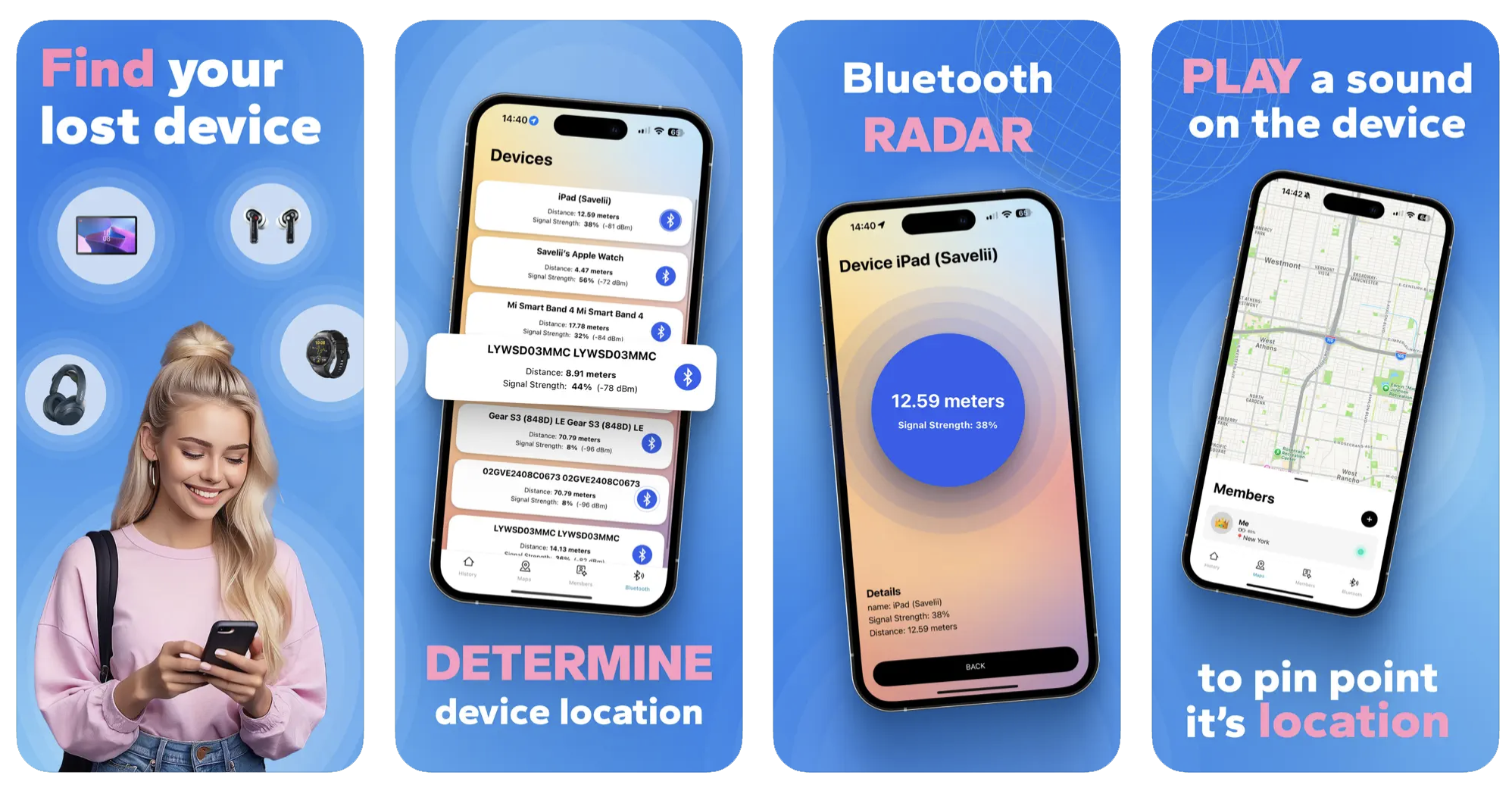 Bluetooth Devices & Air Finder: a Bluetooth device tracker (iOS) app listing thumbnail