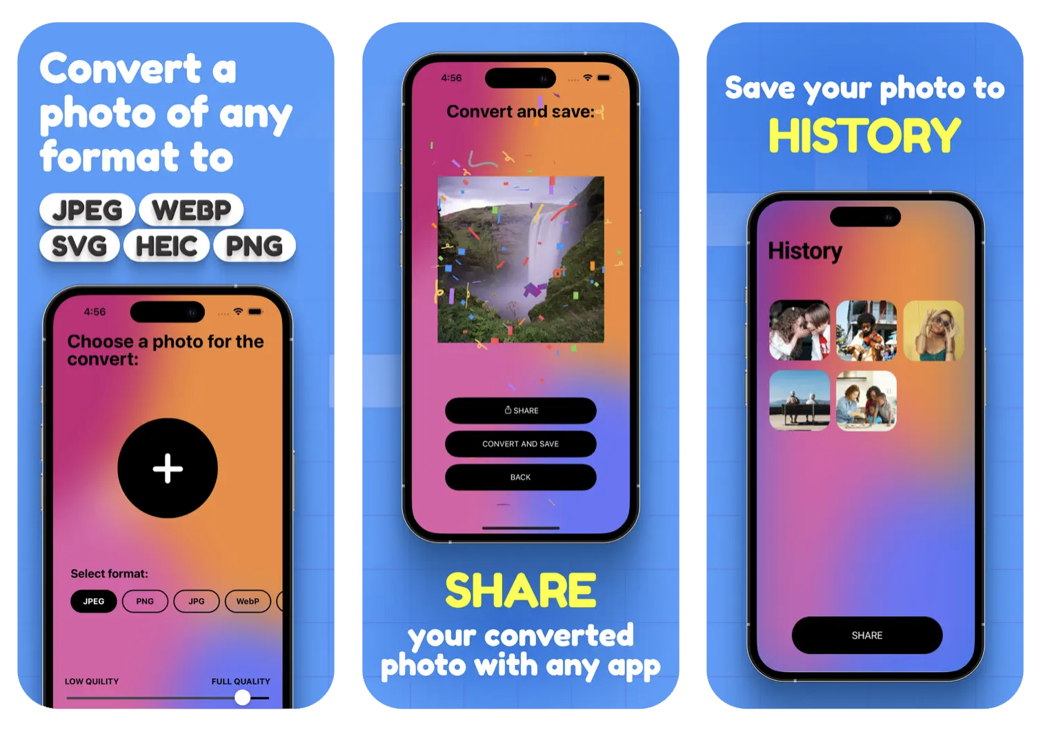Image Converter - HEIC,JPG,PDF: an image converter (iOS) app listing thumbnail