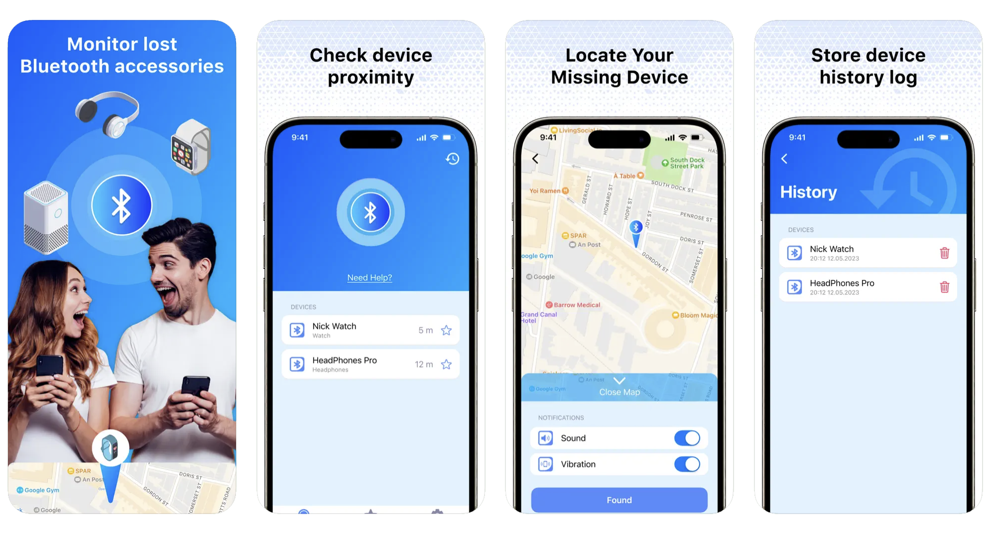 Find My: Air Headphone Phone: a Bluetooth device tracker (iOS) app listing thumbnail