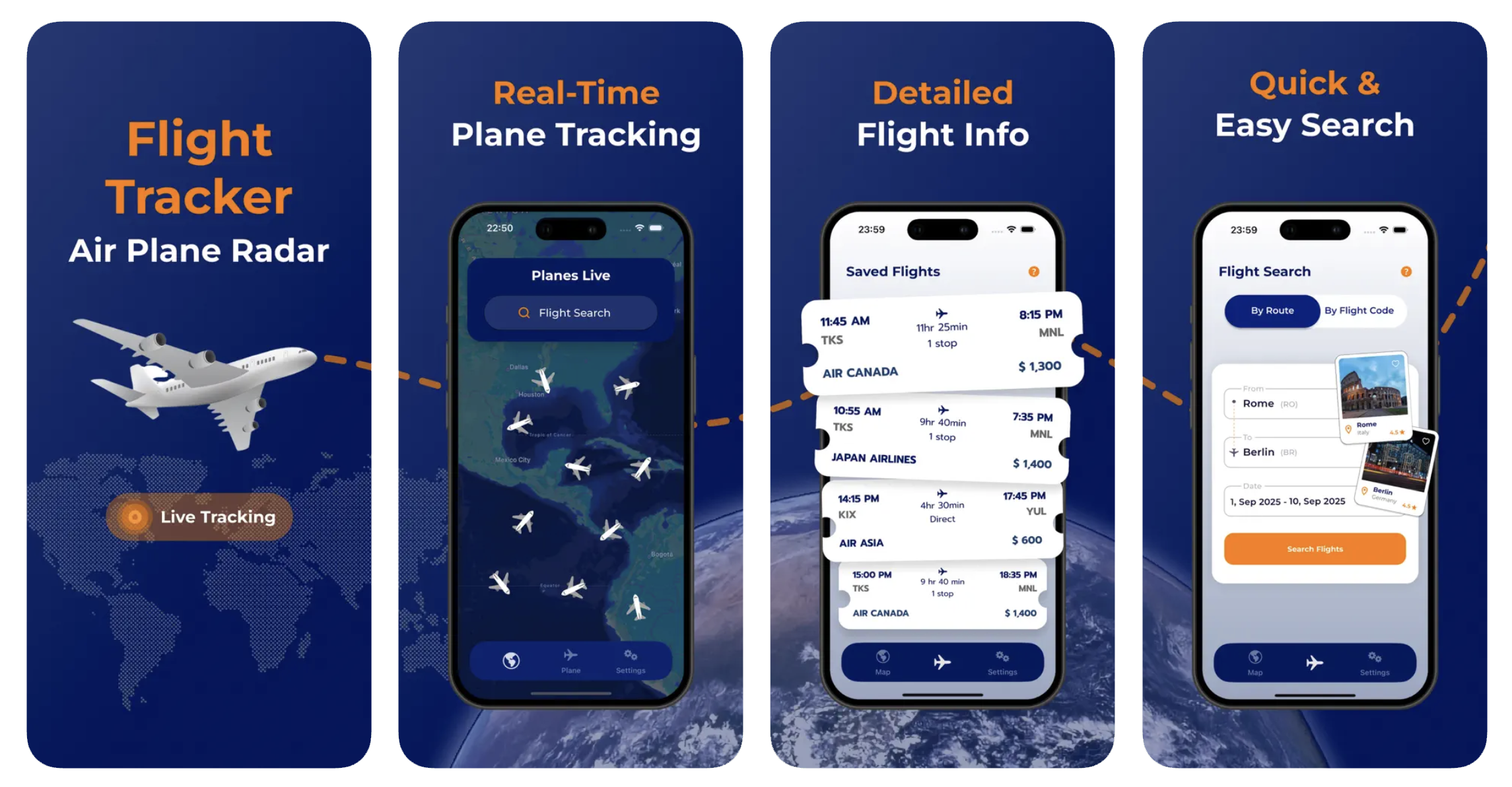 Flight Radar | Flights Tracker (iOS) app listing thumbnail