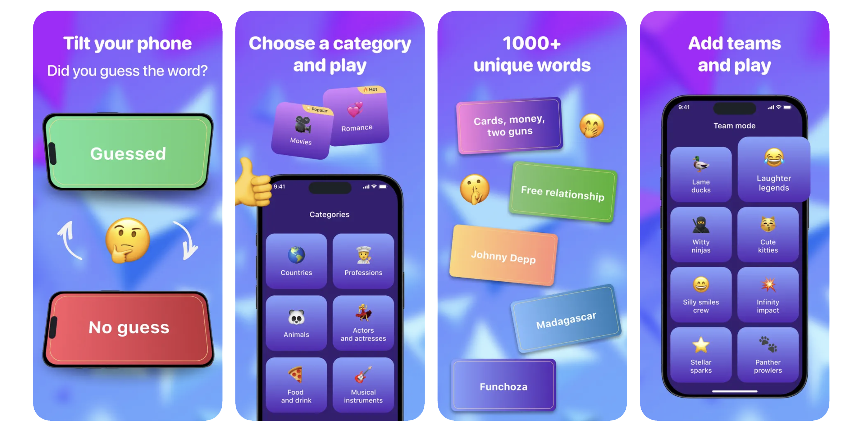 Heads up charades party guess (iOS) app listing thumbnail