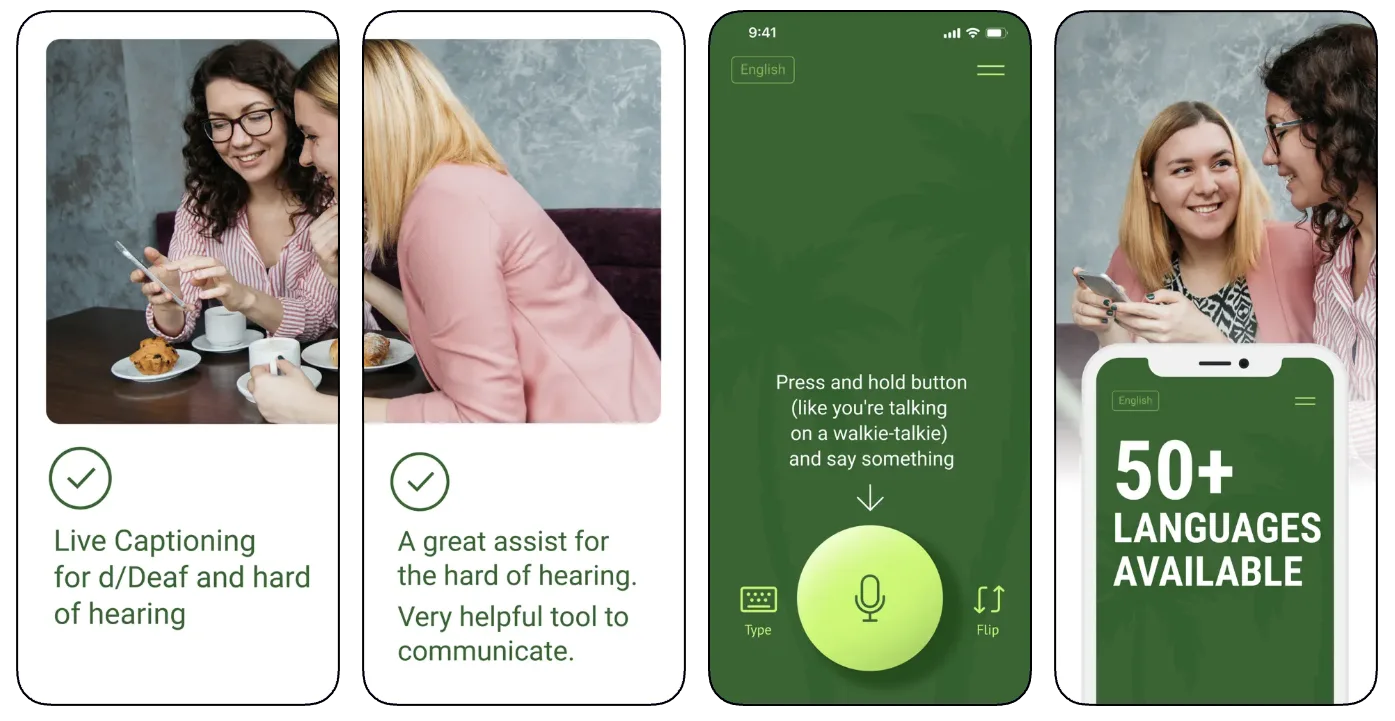 Transcribe Live: Voice to Text app listing screenshot