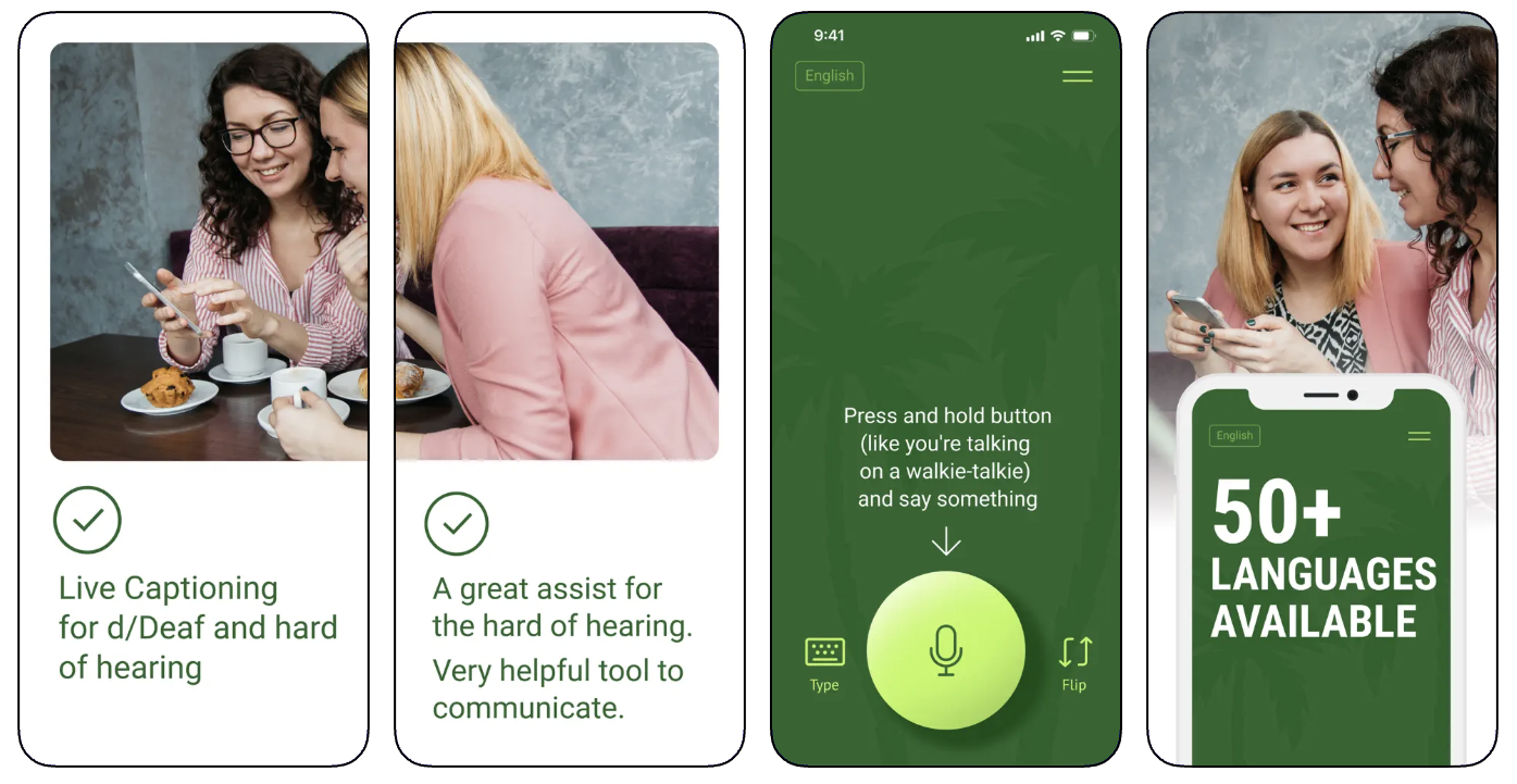 Transcribe Live: Voice to Text (iOS) app listing thumbnail